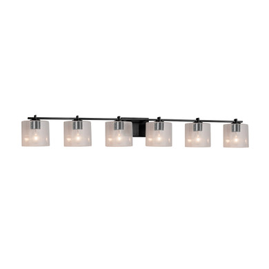 Bathroom Fixtures Five+Lights by Justice Designs ( 102 | FSN-8446-30-SEED-MBLK Fusion ) 