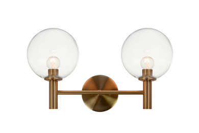 Sconces Double Glass by Matteo Lighting ( 423 | S06002AGCL Cosmo ) 