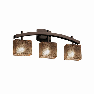 Bathroom Fixtures Three Lights by Justice Designs ( 102 | FSN-8593-55-MROR-DBRZ Fusion ) 