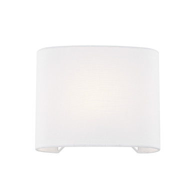 Sconces Drum Shade by Justice Designs ( 102 | FAB-8855-WHTE Textile ) 