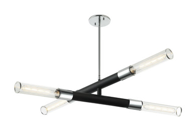 Linear/Island 4 Light + by Matteo Lighting ( 423 | C61204MBCH Tubo ) 