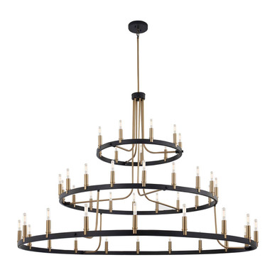 Large Chandeliers Candle by Justice Designs ( 102 | NSH-8049-MBBR Clayton ) 
