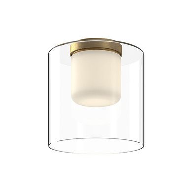 Flush Mounts Glass Down by Kuzco Lighting ( 347 | FM53509-BG/CL Birch ) 
