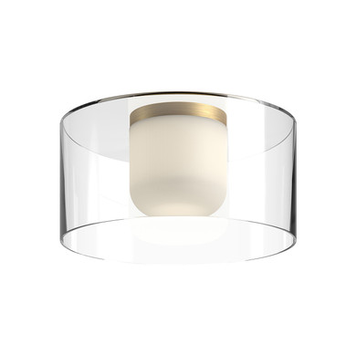 Flush Mounts Glass Down by Kuzco Lighting ( 347 | FM53512-BG/CL Birch ) 