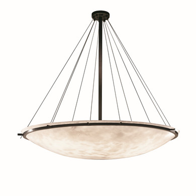 Pendants Bowl Style by Justice Designs ( 102 | CLD-9698-35-DBRZ-LED12-12000 Clouds ) 