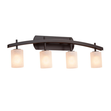 Bathroom Fixtures Four Lights by Justice Designs ( 102 | FSN-8594-10-FRCR-DBRZ-LED4-2800 Fusion ) 