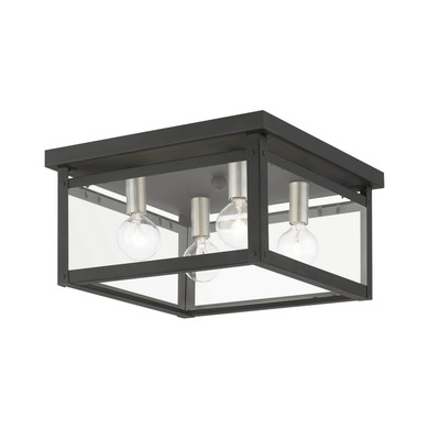 Flush Mounts Cage Style by Livex Lighting ( 107 | 4032-04 Milford ) 