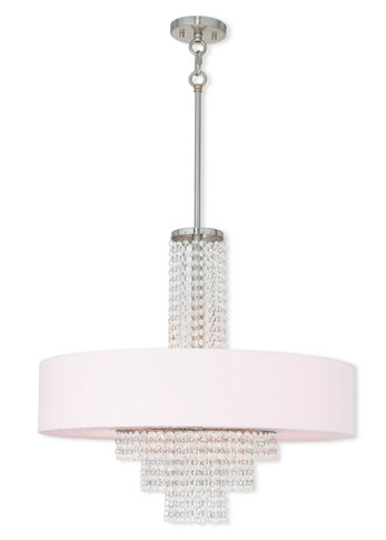 Mid. Chandeliers Drum Shade by Livex Lighting ( 107 | 51037-91 Carlisle ) 