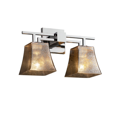 Bathroom Fixtures Two Lights by Justice Designs ( 102 | FSN-8702-40-MROR-CROM-LED2-1400 Fusion ) 