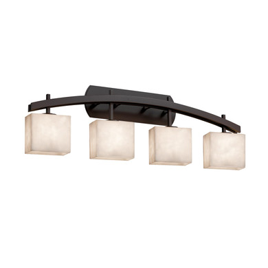 Bathroom Fixtures Four Lights by Justice Designs ( 102 | CLD-8594-55-DBRZ-LED4-2800 Clouds ) 