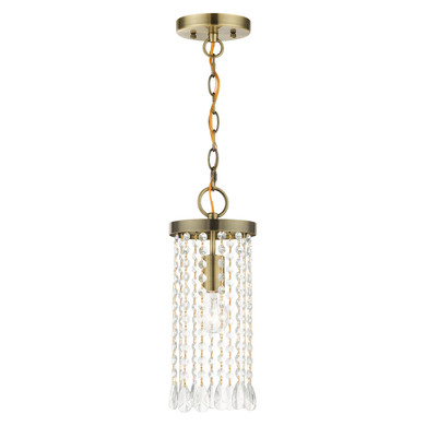 Mini Pendants Drum Shade by Livex Lighting ( 107 | 51062-01 Elizabeth ) 