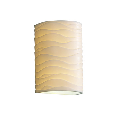 Sconces Pocket by Justice Designs ( 102 | PNA-0945-WAVE-LED1-1000 Porcelina ) 