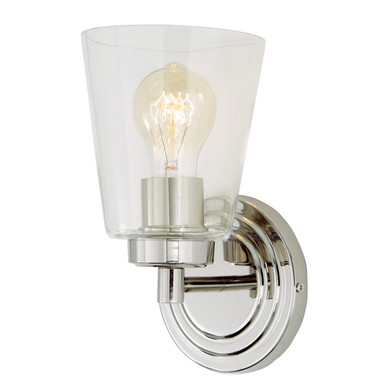 Sconces Single Glass by JVI Designs ( 261 | 461-15 Wilshire ) 