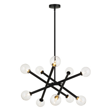 Mid. Chandeliers Starburst by Matteo Lighting ( 423 | C64610BKCL Matchstix ) 