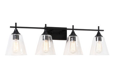 Bathroom Fixtures Four Lights by Matteo Lighting ( 423 | S09804BK Hollis ) 