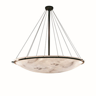 Pendants Bowl Style by Justice Designs ( 102 | FAL-9698-35-DBRZ LumenAria ) 