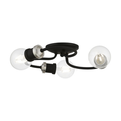 Semi-Flush Mts. Exposed Lamps by Livex Lighting ( 107 | 46383-04 Bromley ) 