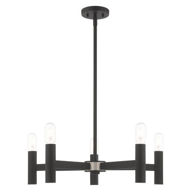Mid. Chandeliers Geometric/Linear by Livex Lighting ( 107 | 51135-04 Copenhagen ) 