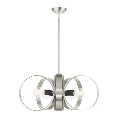 Mid. Chandeliers Geometric/Linear by Livex Lighting ( 107 | 46425-91 Modesto ) 