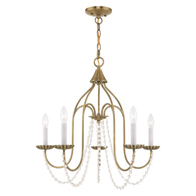 Mid. Chandeliers Candle by Livex Lighting ( 107 | 40795-01 Alessia ) 