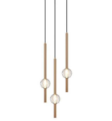 Mini Chandeliers Multi-Port/Cascade by Matteo Lighting ( 423 | C68903AG Windchimer ) 
