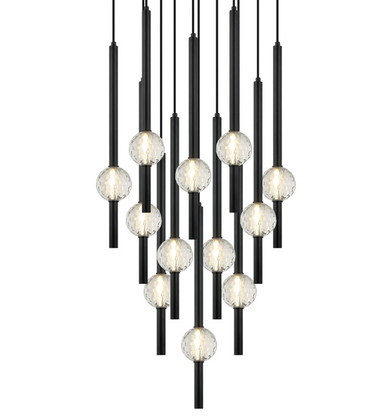 Large Chandeliers Multi-Port/Cascade by Matteo Lighting ( 423 | C68912MB Windchimer ) 