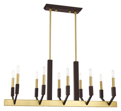 Linear/Island 4 Light + by Livex Lighting ( 107 | 51168-12 Beckett ) 