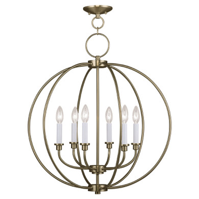 Mid. Chandeliers Sphere by Livex Lighting ( 107 | 4666-01 Milania ) 