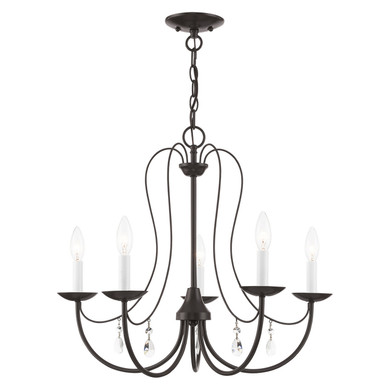Mid. Chandeliers Candle by Livex Lighting ( 107 | 40865-92 Mirabella ) 