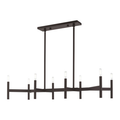 Linear/Island 4 Light + by Livex Lighting ( 107 | 51178-07 Copenhagen ) 