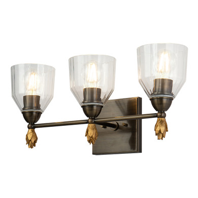 Bathroom Fixtures Three Lights by Lucas + McKearn ( 175 | BB1000DB-3-F1G Felice ) 