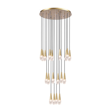 Mid. Chandeliers Multi-Port/Cascade by Kanova & Co. ( 508 | KCH3204R-20BS Montauk ) 