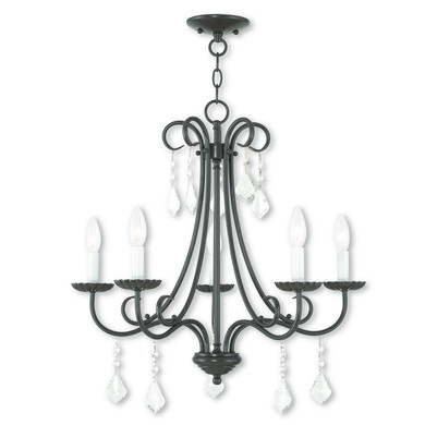 Mid. Chandeliers Candle by Livex Lighting ( 107 | 40875-92 Daphne ) 