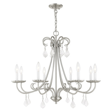 Mid. Chandeliers Candle by Livex Lighting ( 107 | 40878-91 Daphne ) 