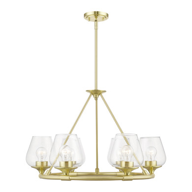 Mid. Chandeliers Glass Up by Livex Lighting ( 107 | 46726-12 Willow ) 