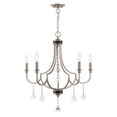 Mid. Chandeliers Candle by Livex Lighting ( 107 | 40885-91 Glendale ) 