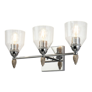 Bathroom Fixtures Three Lights by Lucas + McKearn ( 175 | BB1000PC-3-F2S Felice ) 