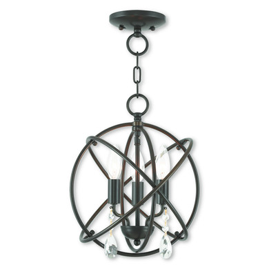 Mini Chandeliers Sphere by Livex Lighting ( 107 | 40903-92 Aria ) 