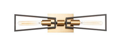 Sconces Double Candle by Maxim ( 16 | 11652BKSBR Wings ) 
