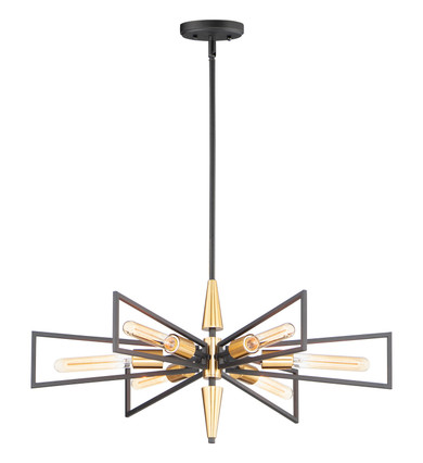 Mid. Chandeliers Starburst by Maxim ( 16 | 11656BKSBR Wings ) 
