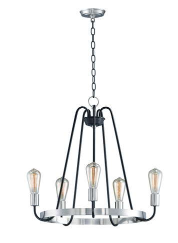Mid. Chandeliers Glass Up by Maxim ( 16 | 11735BKSN Haven ) 