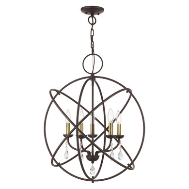 Mid. Chandeliers Candle by Livex Lighting ( 107 | 40905-07 Aria ) 
