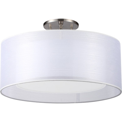 Semi-Flush Mts. Drum Shade by Maxilite ( 501 | MX 3071-02-40 Porsha-Reese ) 