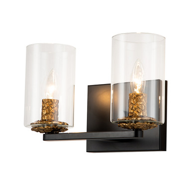 Bathroom Fixtures Two Lights by Lucas + McKearn ( 175 | BB1003MB-2 Bolivar ) 