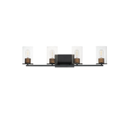 Bathroom Fixtures Four Lights by Maxim ( 16 | 11844CDABBK Sleek ) 