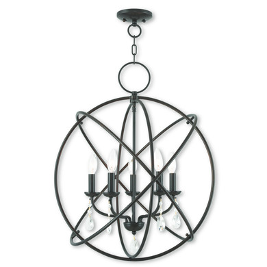 Mid. Chandeliers Sphere by Livex Lighting ( 107 | 40905-92 Aria ) 