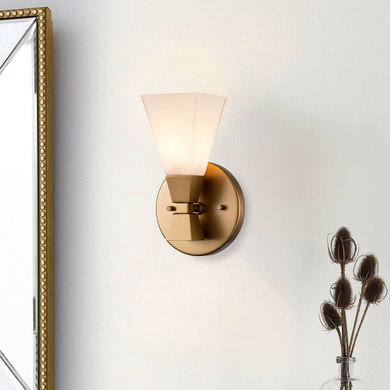 Sconces Single Glass by Lucas + McKearn ( 175 | BB1004LG-1 Bowtie ) 