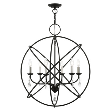 Mid. Chandeliers Candle by Livex Lighting ( 107 | 40906-04 Aria ) 