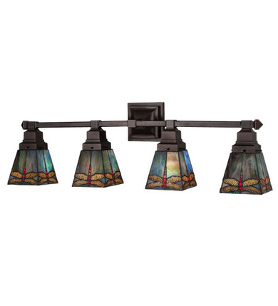 Bathroom Fixtures Four Lights by Meyda Tiffany ( 57 | 214031 Prairie Dragonfly ) 