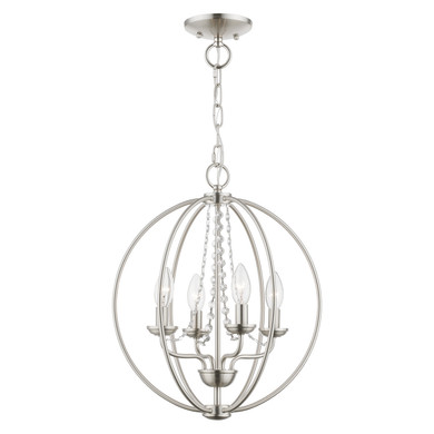 Mini Chandeliers Candle by Livex Lighting ( 107 | 40914-91 Arabella ) 